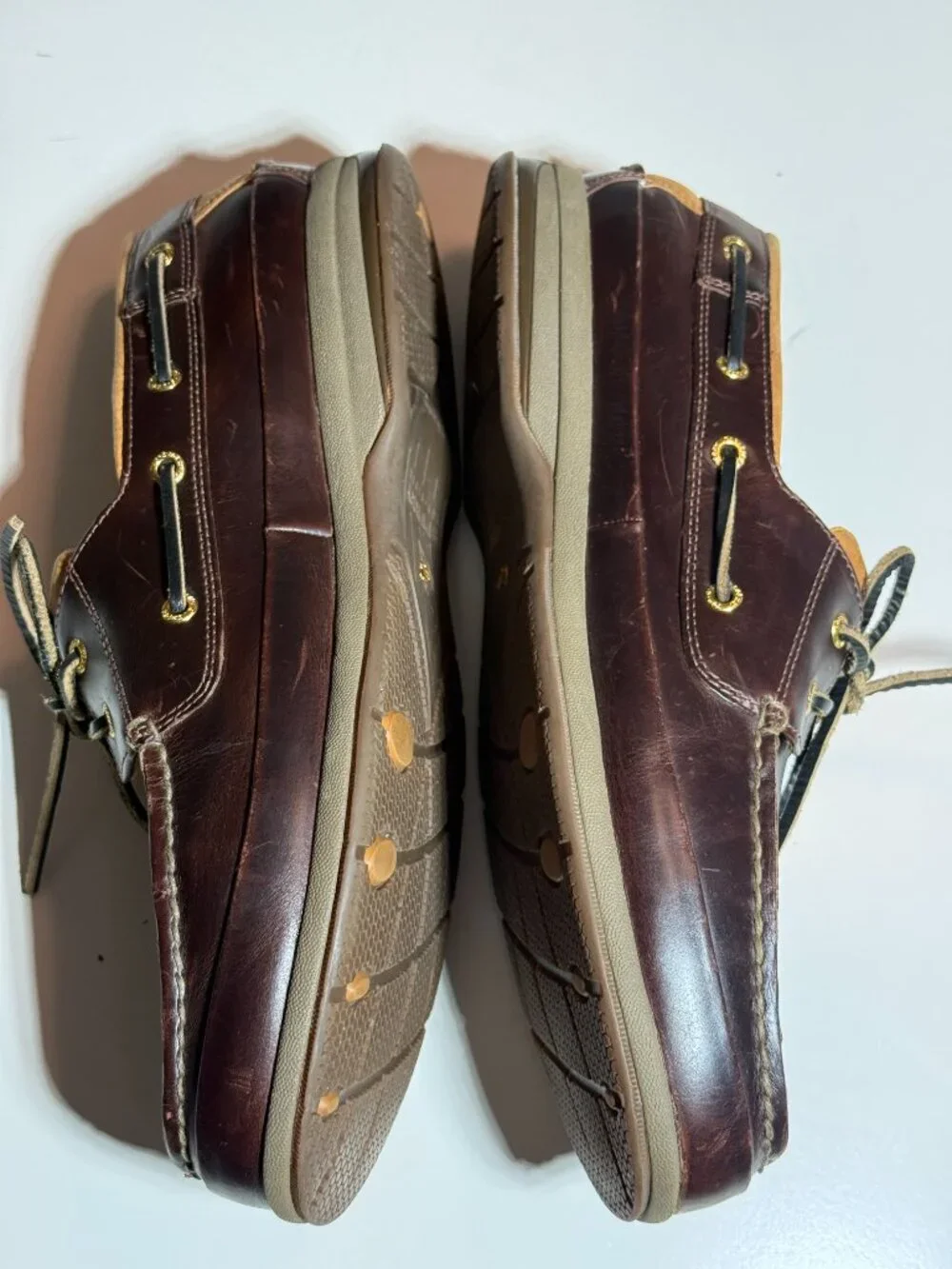 Sperry Top-Sider GOLD CUP Men's Boat Shoe Amaretto (Dark Brown) 0579052 Size 13W